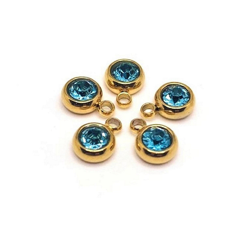 50 Pcs March Blue Charms Image