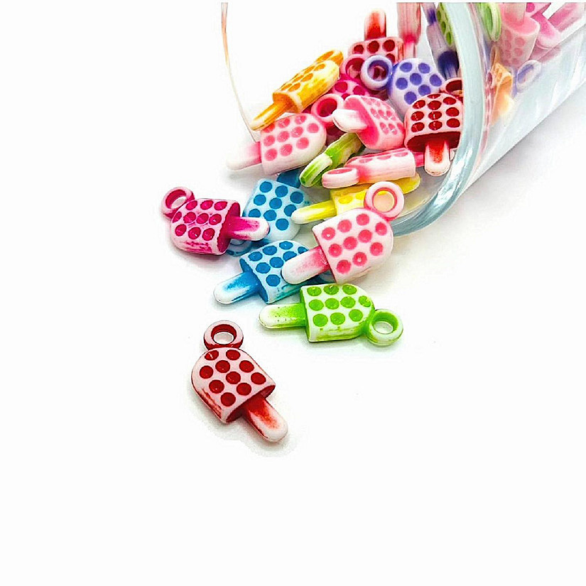 50 Pcs Mixed Ice Cream Bar Charms Image