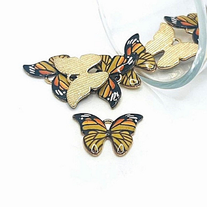 50 Pcs Monarch Butterfly Charms Image