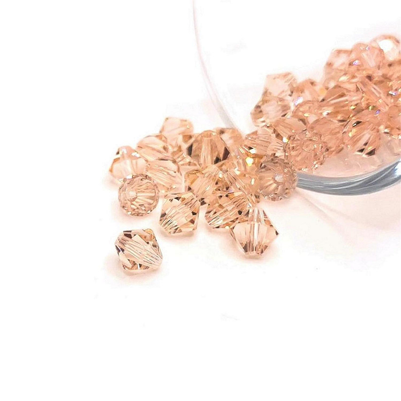50 Pcs October Pink Birthstone Beads Image