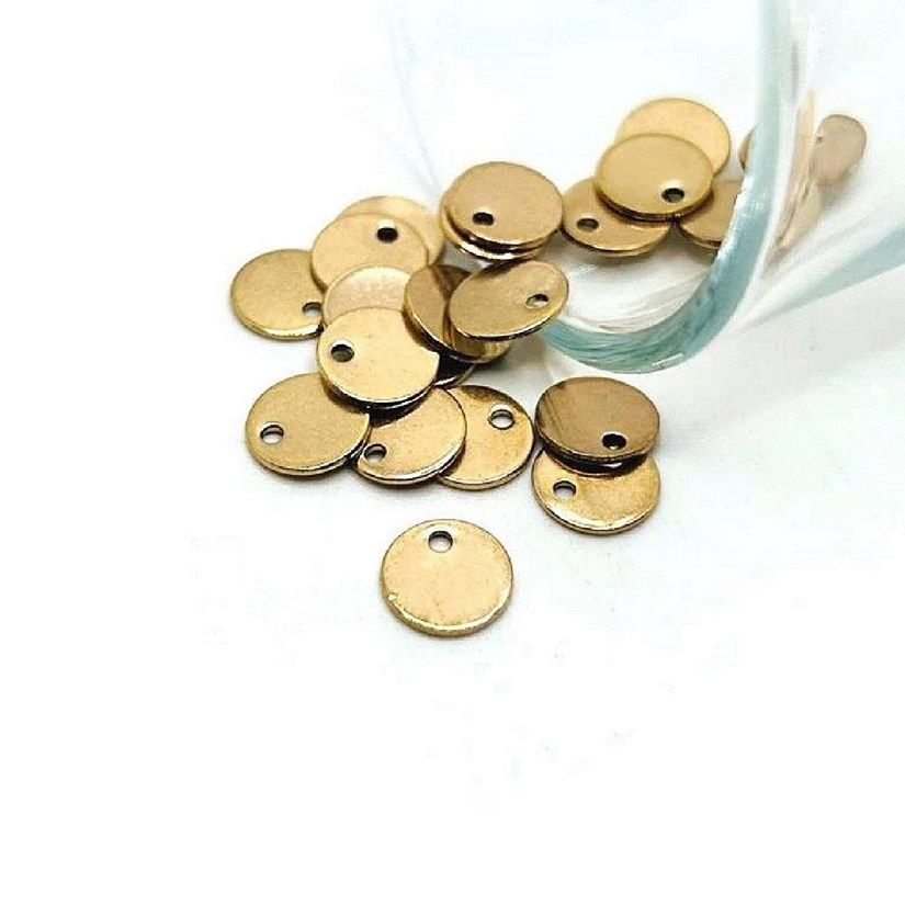 50 Pcs Rose Gold Stamping Tag Blanks Image