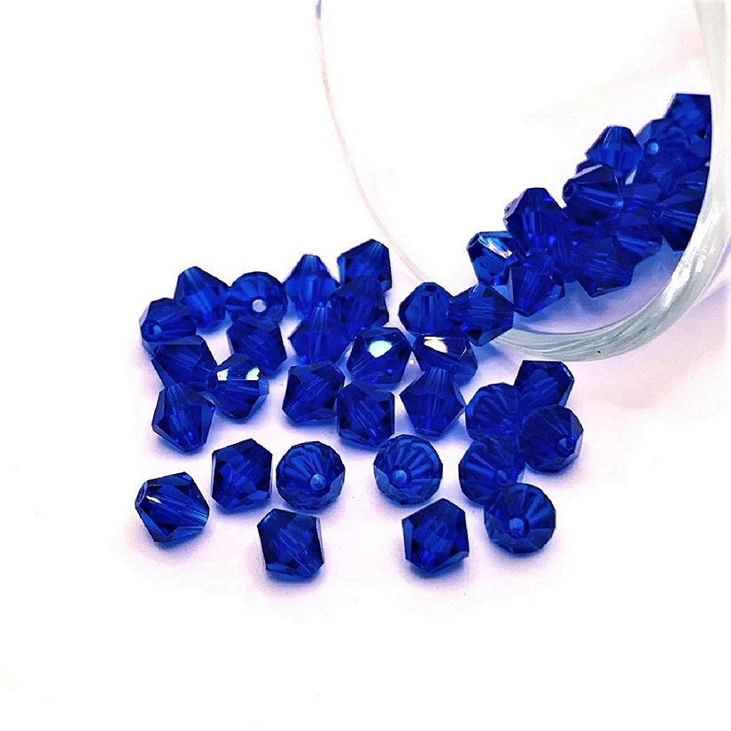 50 Pcs September Blue Birthstone Beads Image