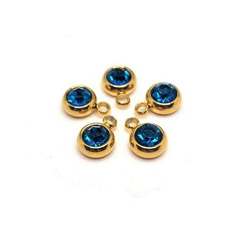 50 Pcs September Blue Charms Image