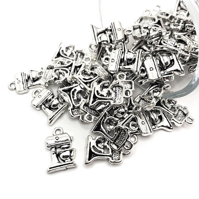 50 Pcs Silver Mixer Baking Charms Image