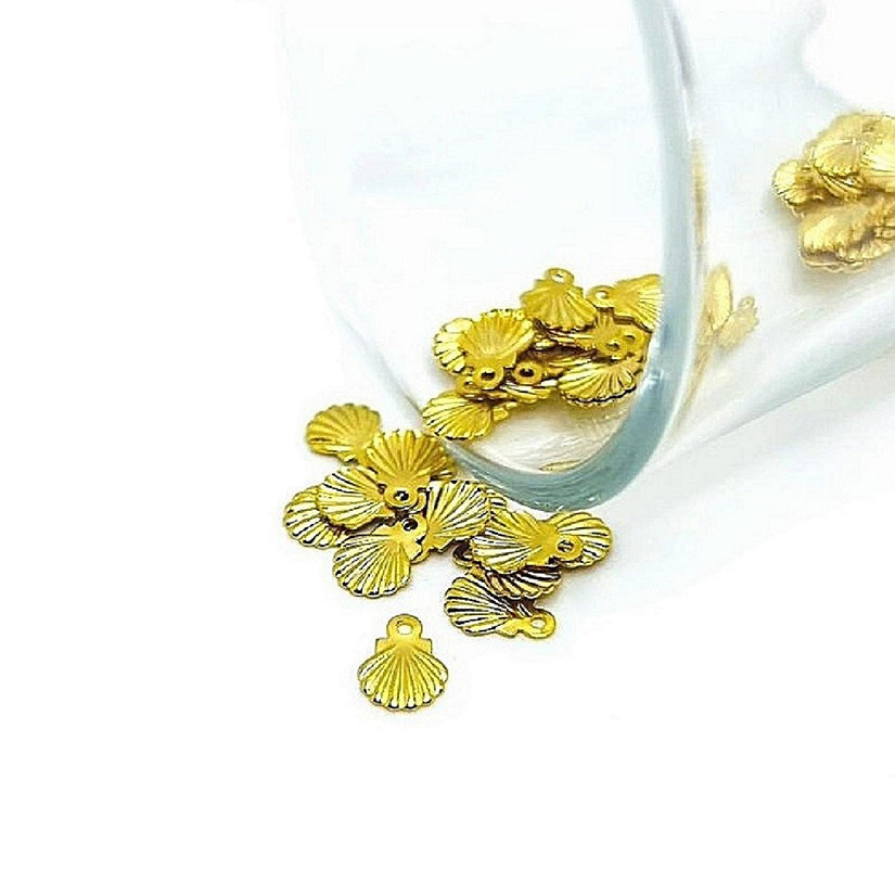 50 Pcs Tiny Sea Shell Charms Image