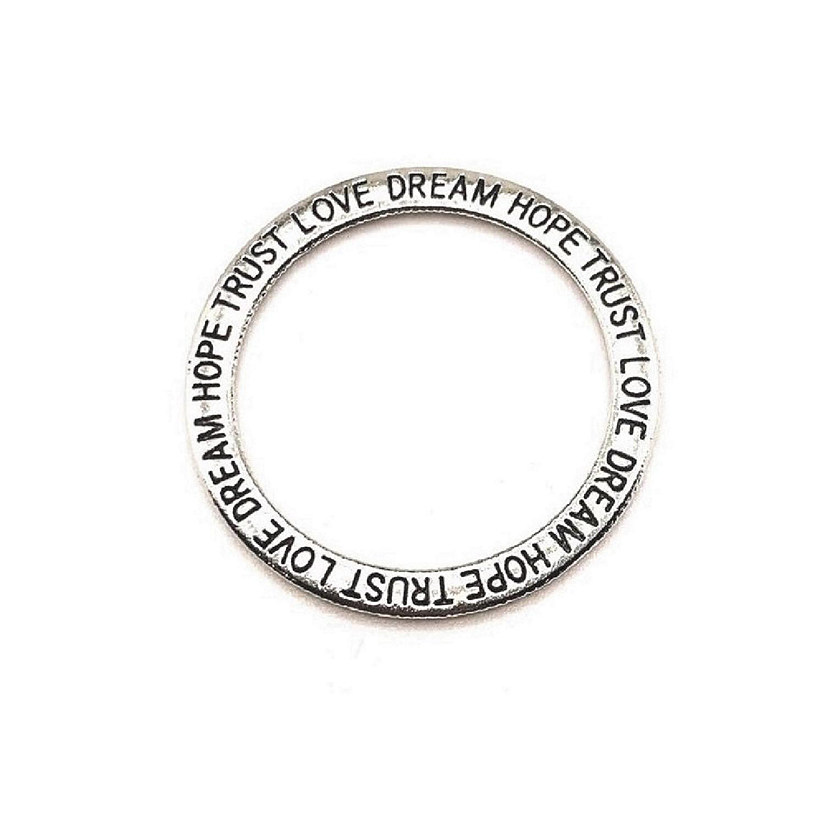 50 Pieces Affirmation Circle Pendants Image