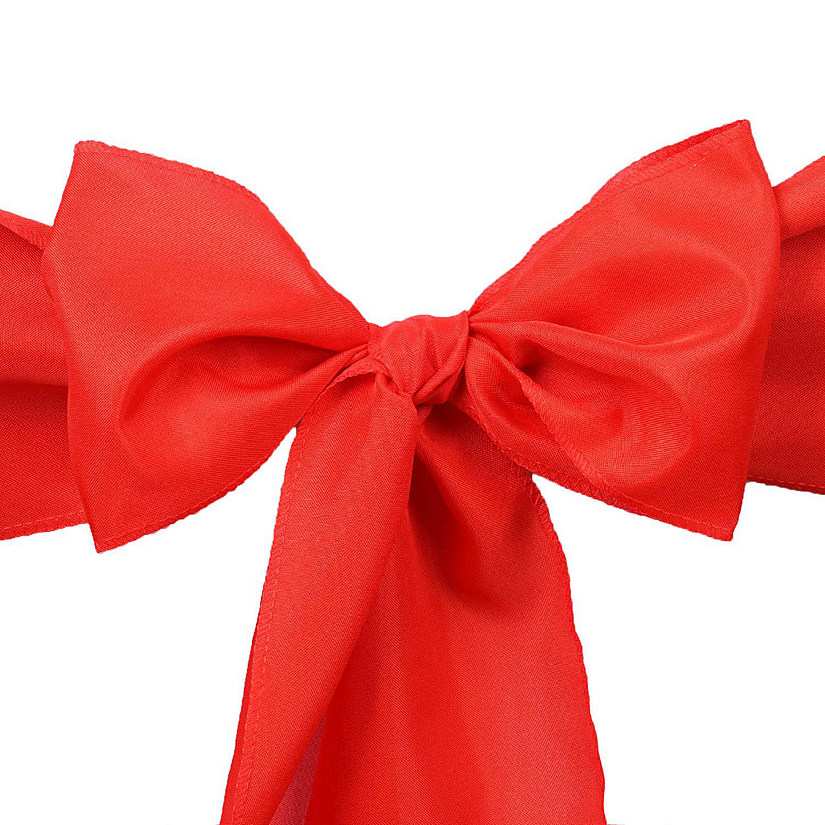 50 Polyester CHAIR SASHES Bows Ties Wedding Party Banquet Dinner ...