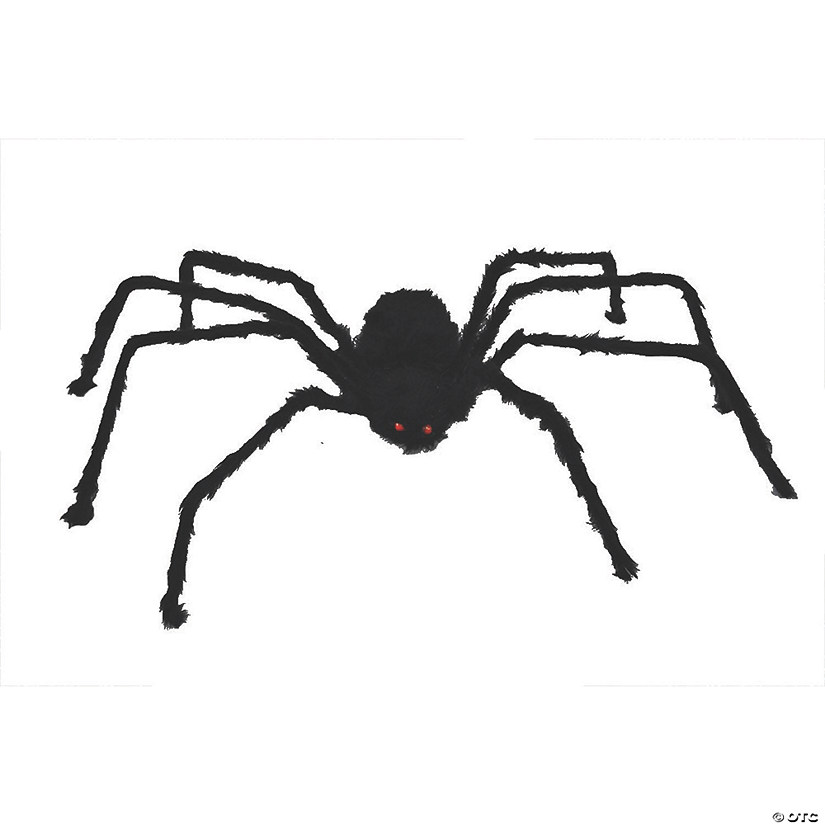 50" Poseable Hairy Spider Halloween Decoration Image