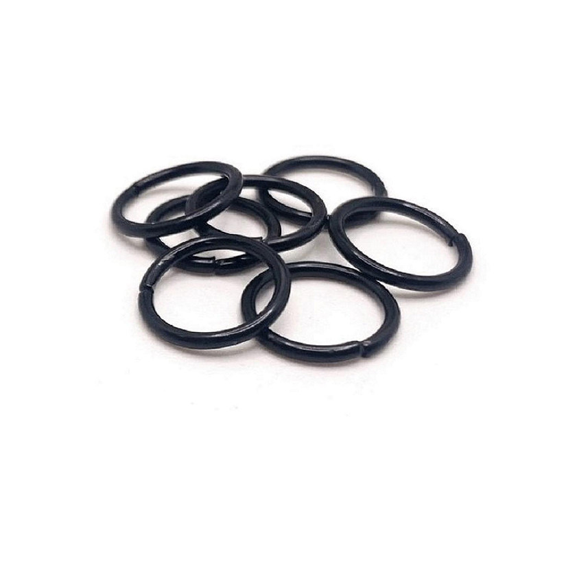500 Pcs 12mm Black Jump Rings Image