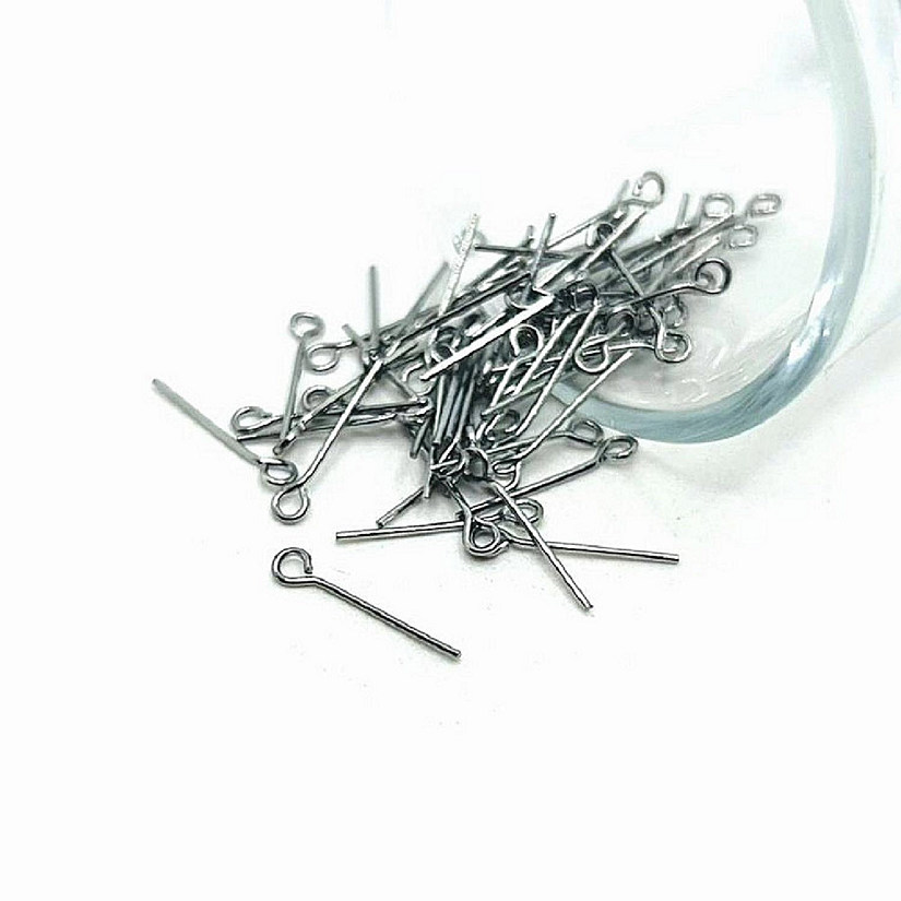 500 Pcs 16mm Antique Silver Eye Pins Image