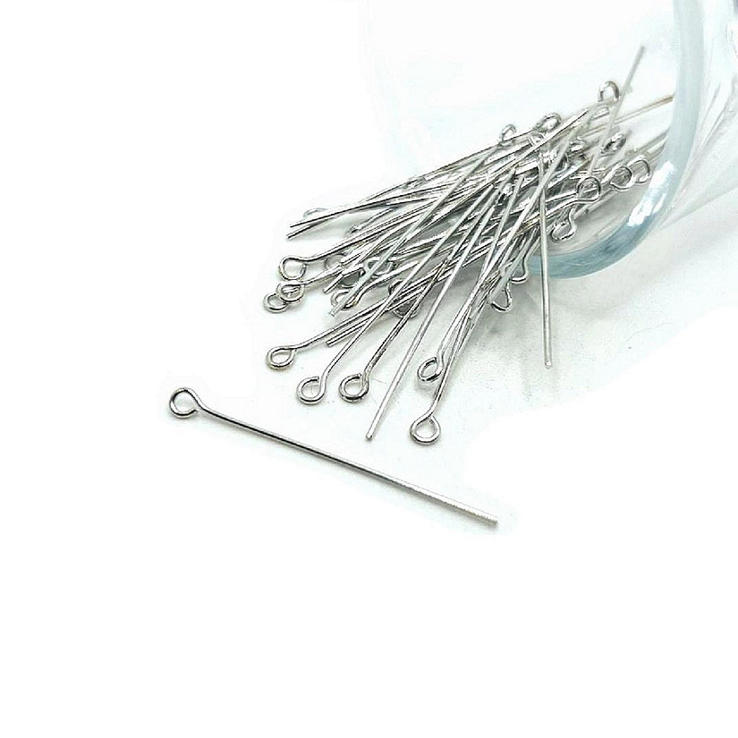 500 Pcs 35 mm Silver Eye Pins Image