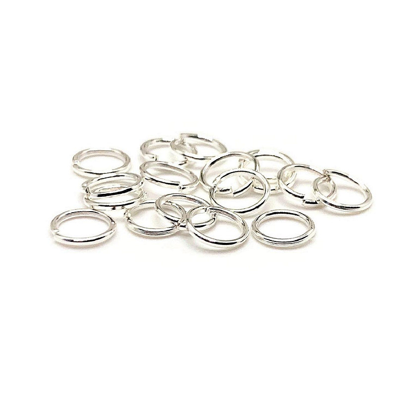 500 Pcs 6mm Silver Plated Open Jump Ring Image