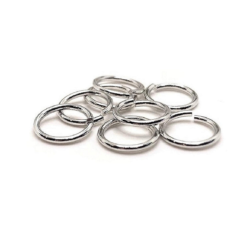 500 Pcs 9 mm Silver Open Jump Rings Image