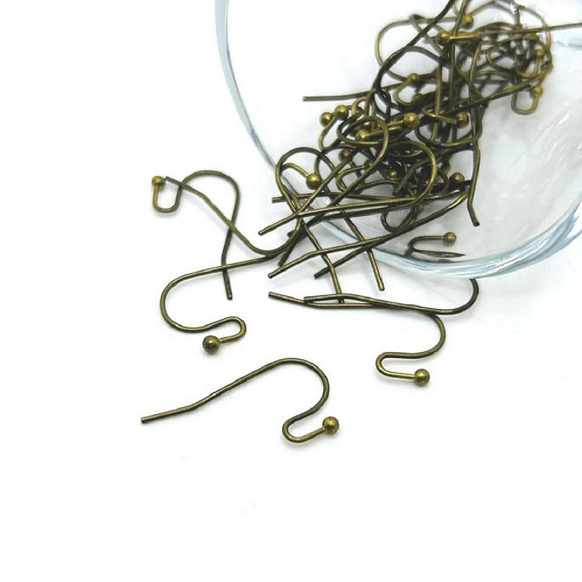 500 Pcs Bronze Shepherd Earring Wires Image