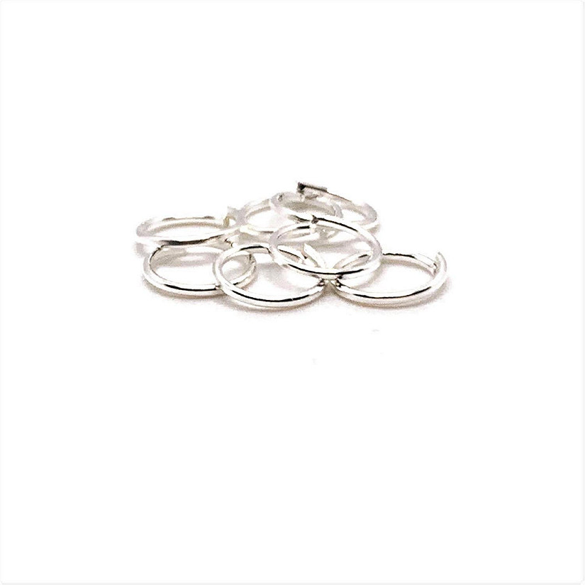 500 Pieces 7mm Bright Silver Jump Rings Image