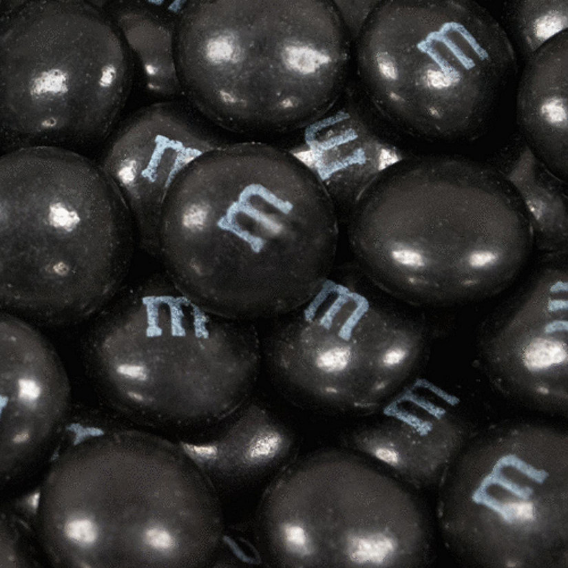 5,000 Pcs Black M&M's Candy Milk Chocolate (10lb Case, Approx. 5,000 Pcs) Image