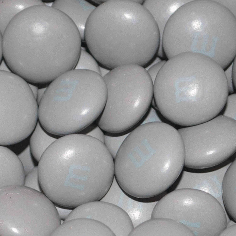 5,000 Pcs Silver M&amp;M's Candy Milk Chocolate (10lb Case, Approx. 5,000 Pcs) Image
