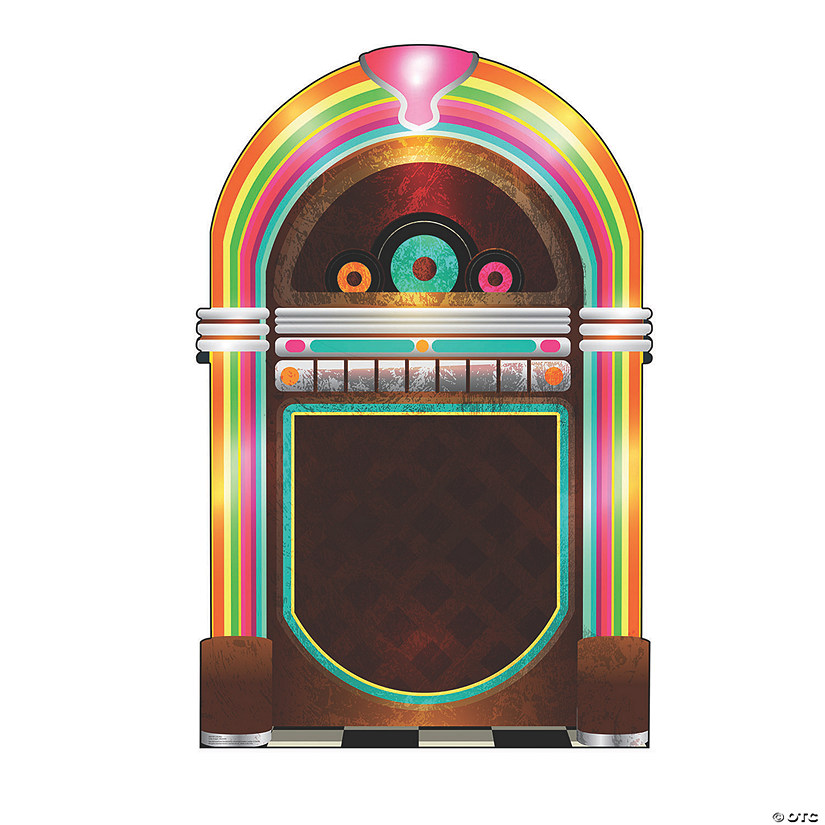 50s Jukebox Life-Size Cardboard Stand-Up Image