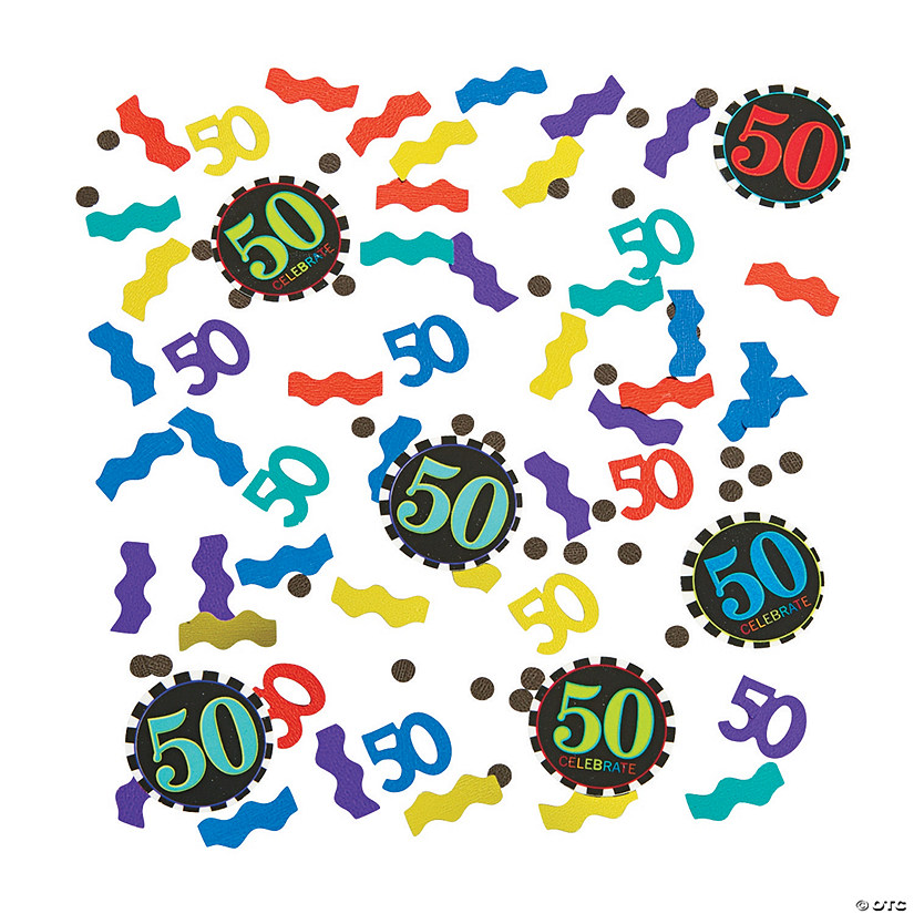 50th Birthday Celebration Confetti Discontinued