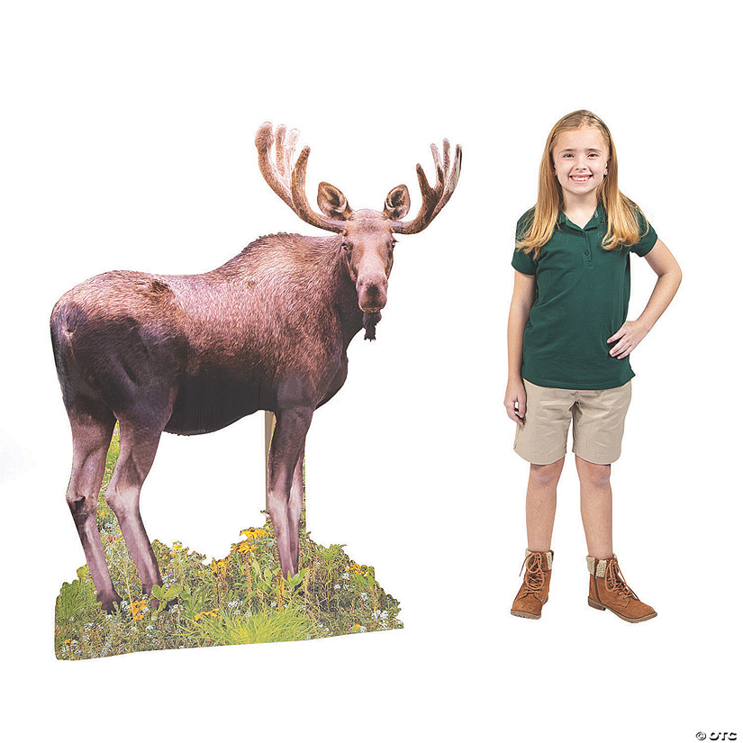 51" Wild Encounters VBS Moose Cardboard Cutout Stand-Up Image