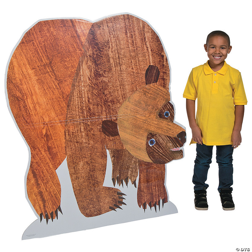 51" World of Eric Carle Brown Bear Cardboard Cutout Stand-Up Image