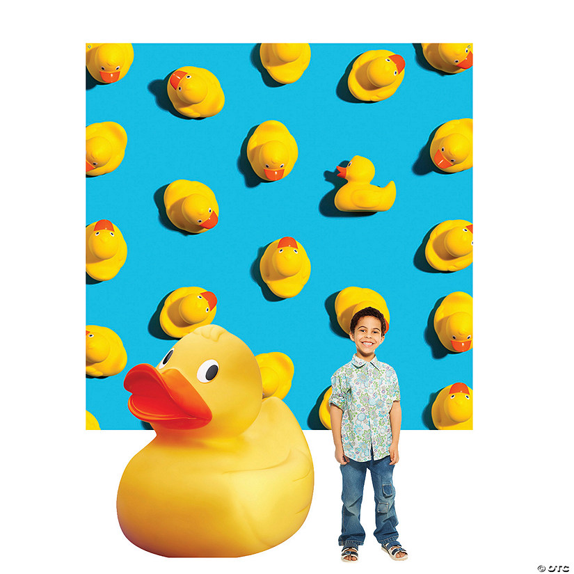 52" - 72" Yellow Rubber Duck Backdrop Kit - 2 Pc. Image
