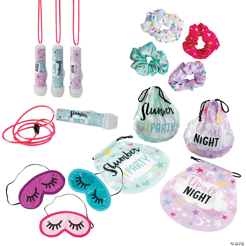 52 Pc. Slumber Party Favor Kit for 12 Guests Image