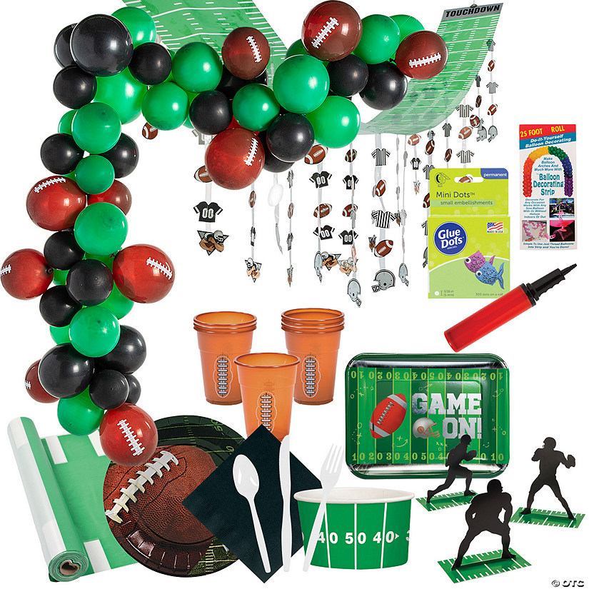 522 Pc. Ultimate Football Party Decorating Kit for 48 Guests Image