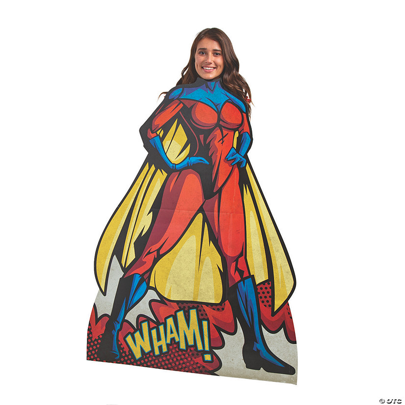 53" Female Superhero Lifesize Cardboard Cutout Stand-Up Image