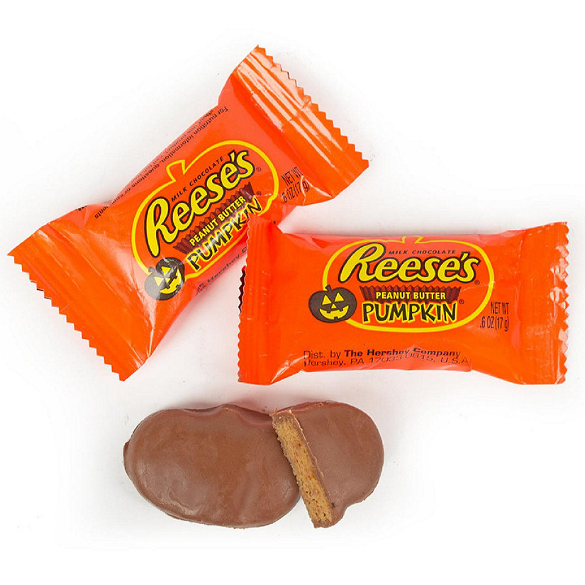 54 Pcs Halloween Pumpkin Reese's Peanut Butter Cups Candy (2 lb) Image