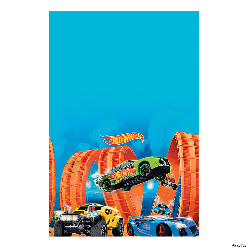 54" x 102" Hot Wheels<sup>&#174;</sup> Plastic Tablecloth Image