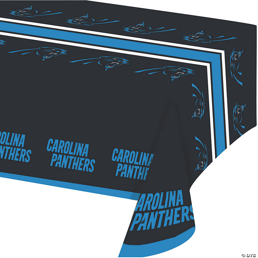 54" x 102" Nfl Carolina Panther Plastic Tablecloths 3 Count Image