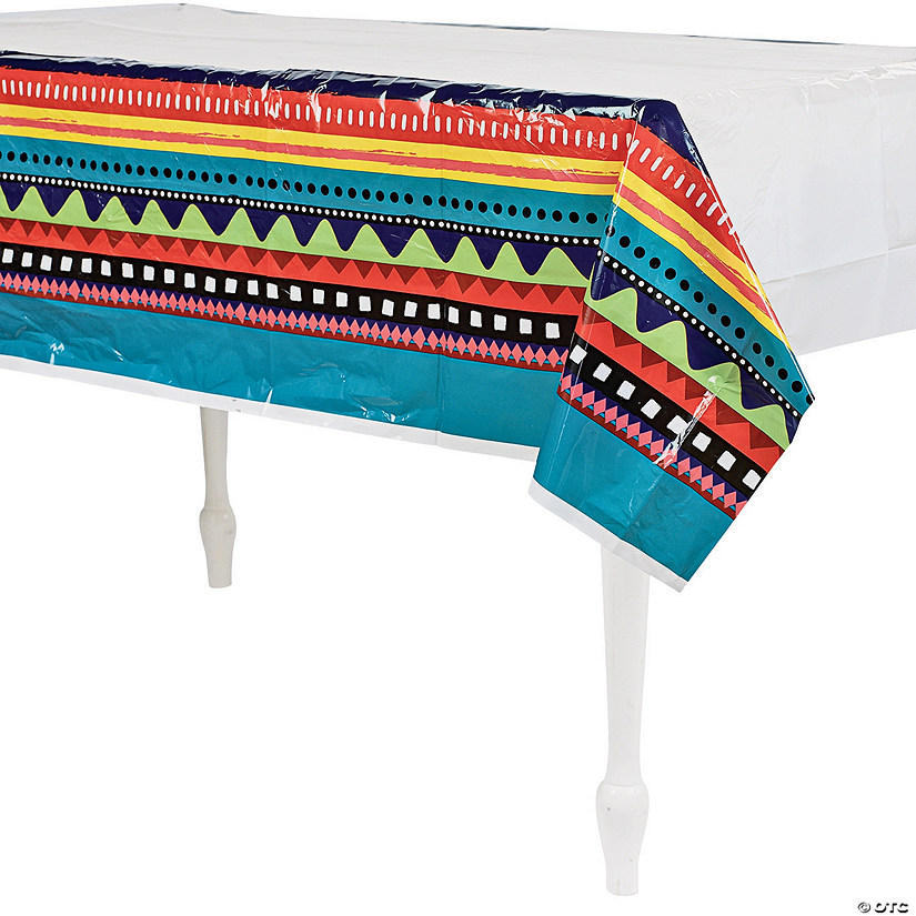 54" x 108" Fiesta Plastic Tablecloth Image