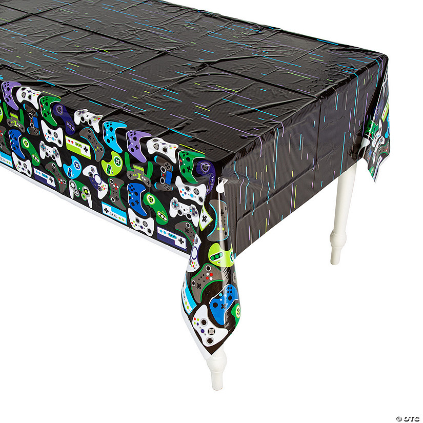 54" x 108" Gamer Plastic Tablecloth Image
