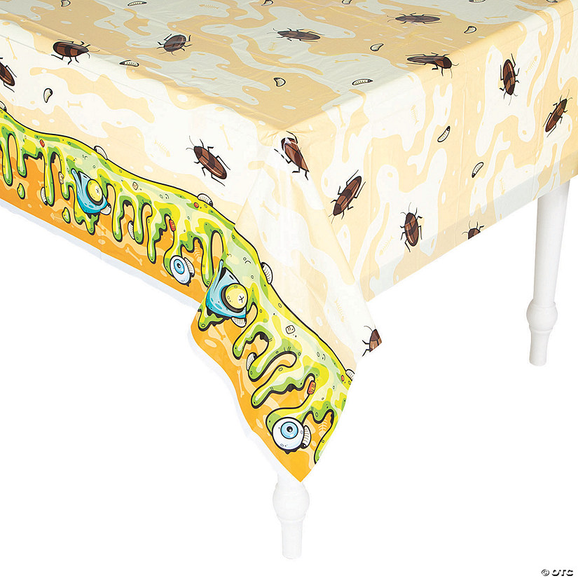 54" x 108" Gross Slime Plastic Tablecloth Image