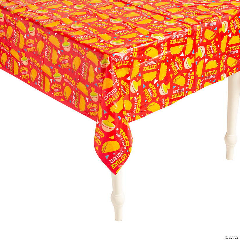 54" x 108" Taco Plastic Tablecloth Image