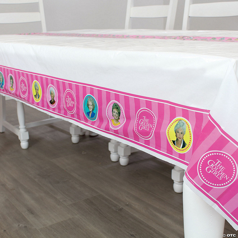 54" x 108" The Golden Girls Plastic Tablecloth Image
