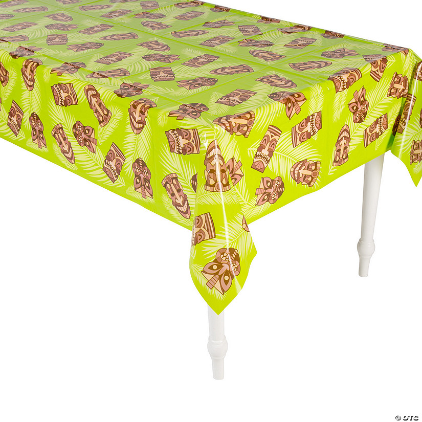 54" x 108" Tiki Party Tablecloth Image