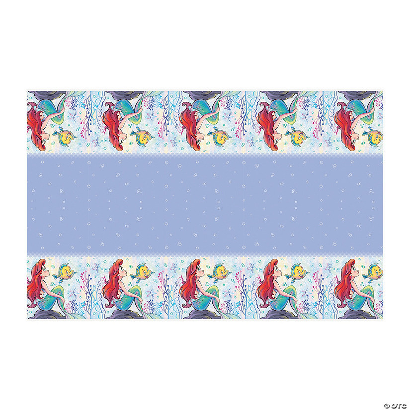 54" x 84" Disney The Little Mermaid&#8482; Ariel Plastic Tablecloth Image