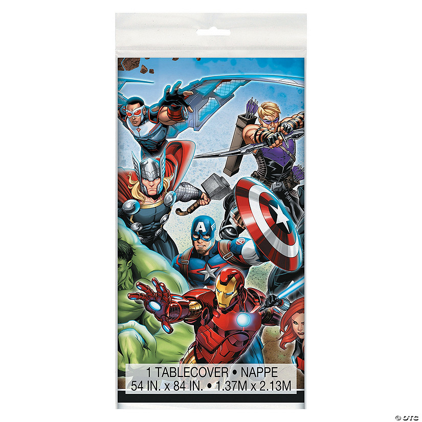 54" x 84" Marvel Comics The Avengers<sup>&#8482;</sup> Tablecloth Image