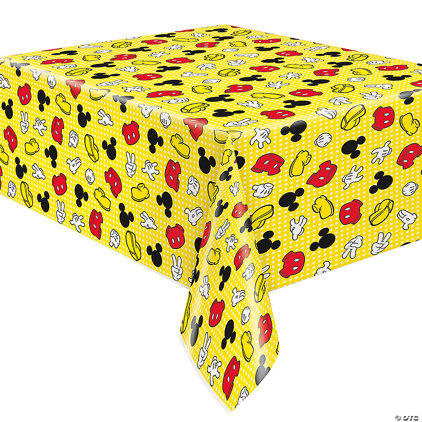 54" x 84" Mickey Mouse Plastic Tablecloth Image