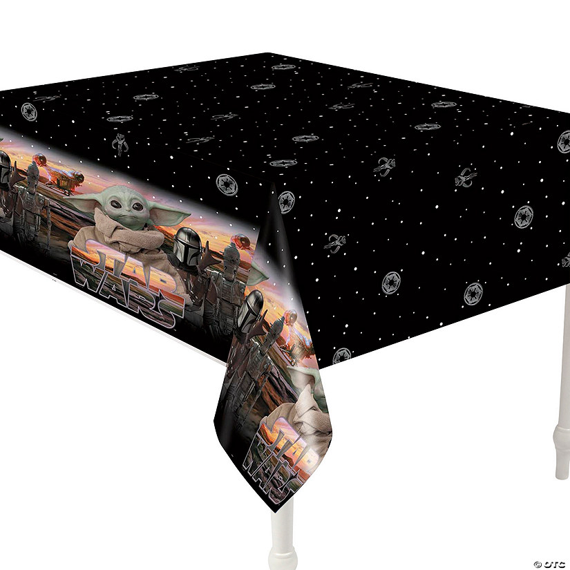 54" x 84" Star Wars&#8482; The Mandalorian&#8482; Plastic Tablecloth Image