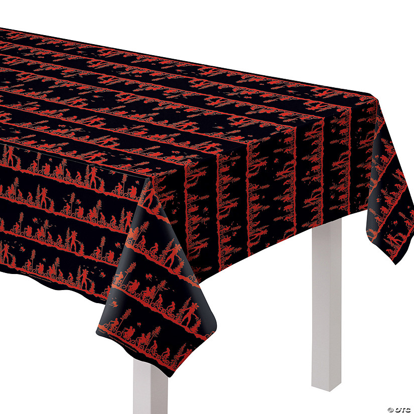 54" x 84" Stranger Things&#8482; The Upside Down Plastic Tablecloth Image