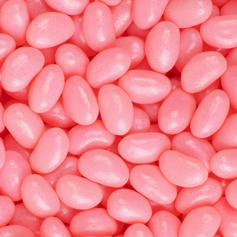 5,400 Pcs Pink Candy Jelly Beans - Strawberry (12 lb Case) Image