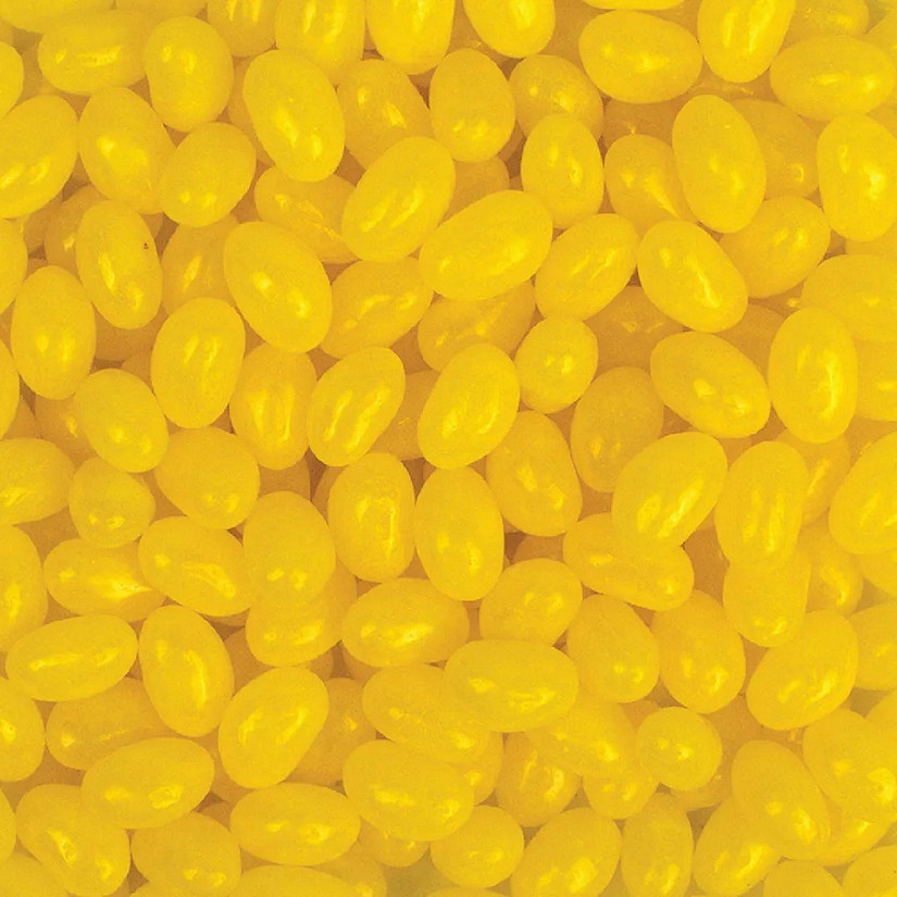 5,400 Pcs Yellow Jelly Beans - Lemon (12 lb Case) Image