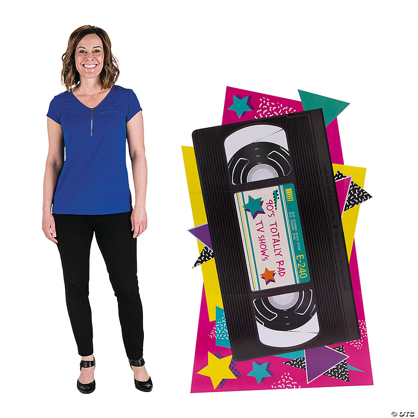 55" 90s VHS Tape Cardboard Cutout Stand-Up Image