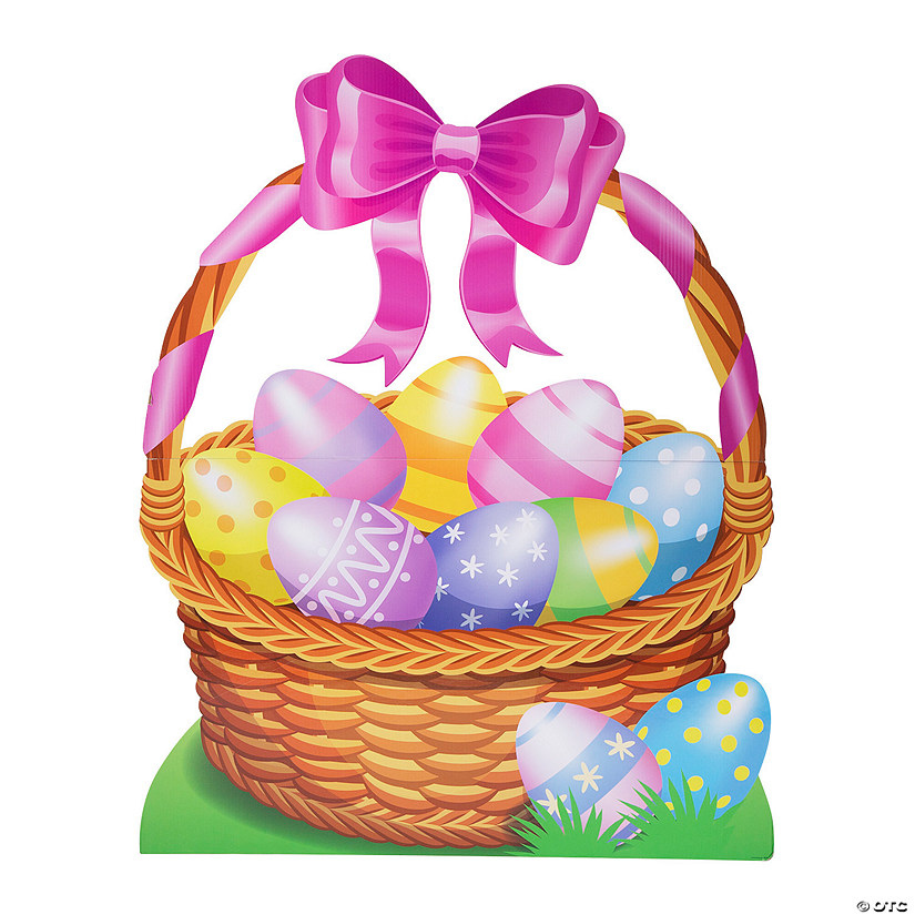 55" Easter Basket Cardboard Cutout Stand-Up Image