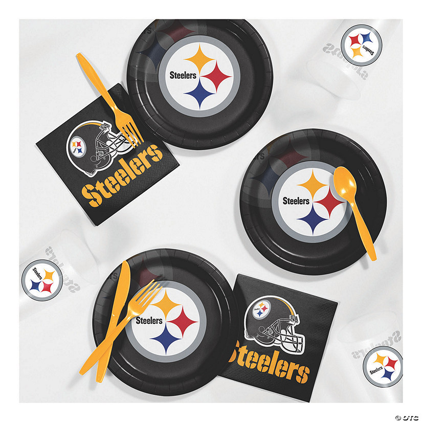 56 Pc. Nfl Pittsburgh Steelers Tailgating Kit  For 8 Guests Image