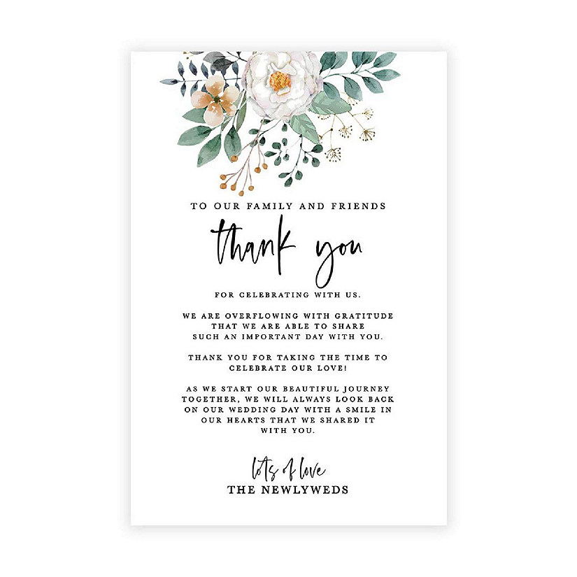 56 Spring Greenery Floral TY Card 4x6IN Image