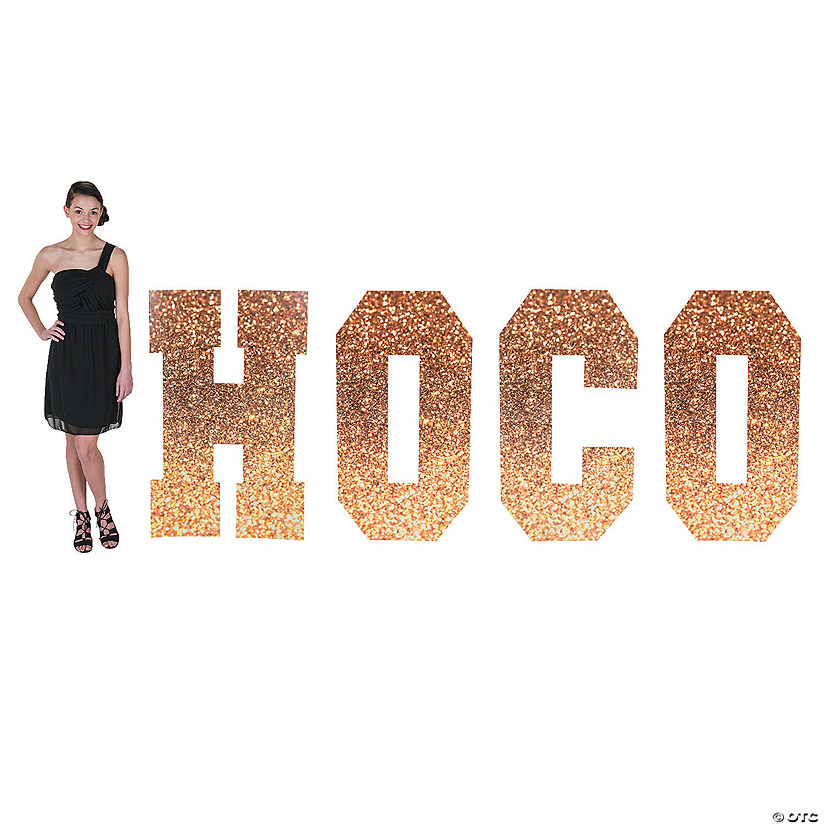 58" Homecoming HOCO Letter Cardboard Cutout Stand-Up Sign - 4 Pc. Image